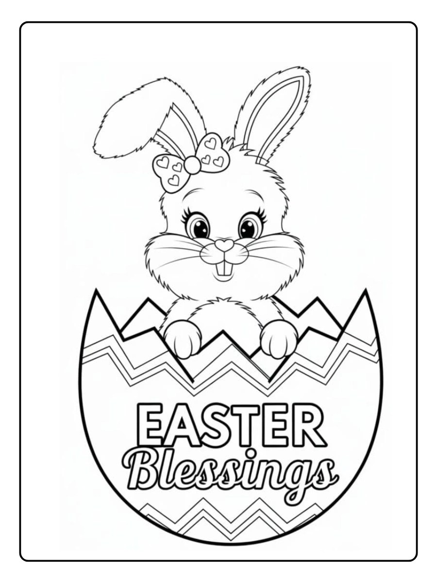 Free Easter 2026 Coloring Pages PDF To Print GenColoring Easter 2026 Coloring Pages 6.webp