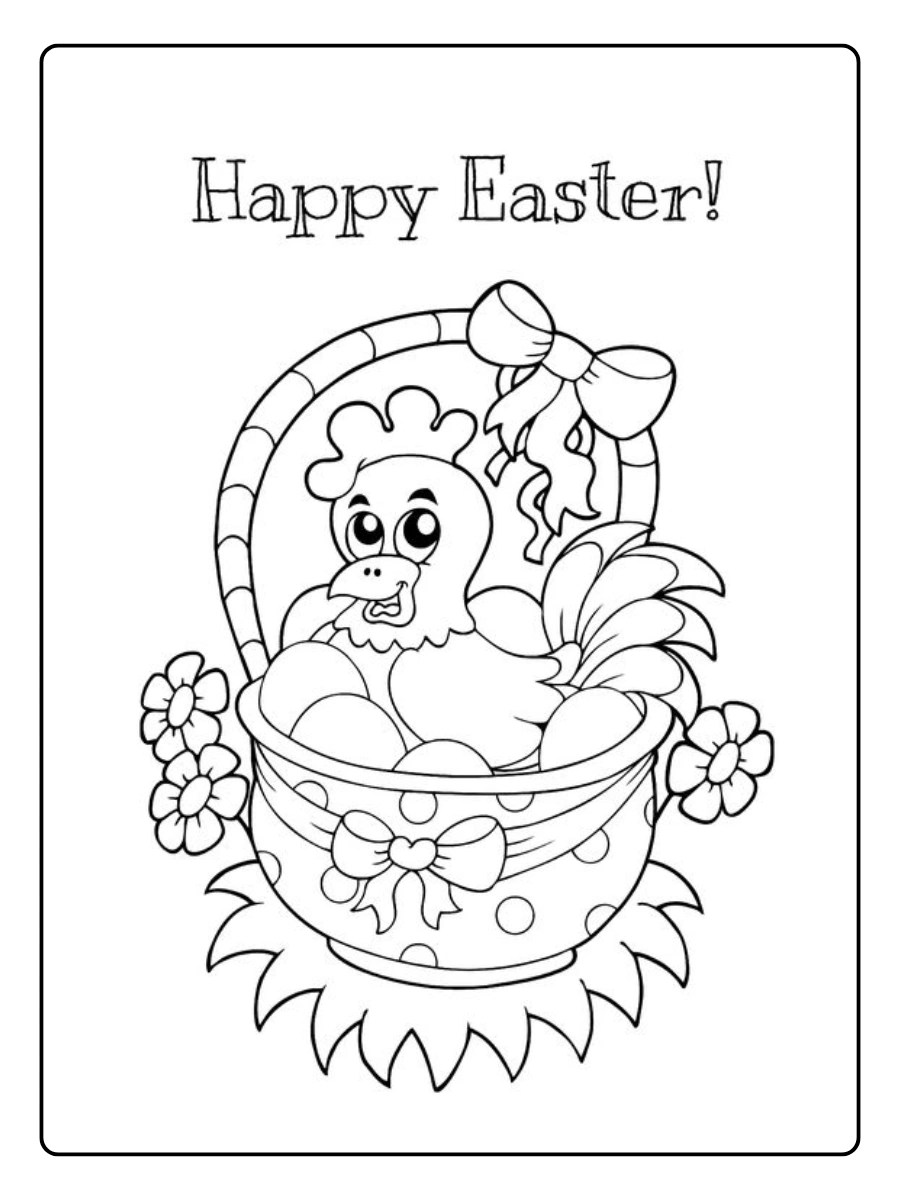 Free Easter 2026 Coloring Pages PDF To Print GenColoring Easter 2026 Coloring Pages 7.webp