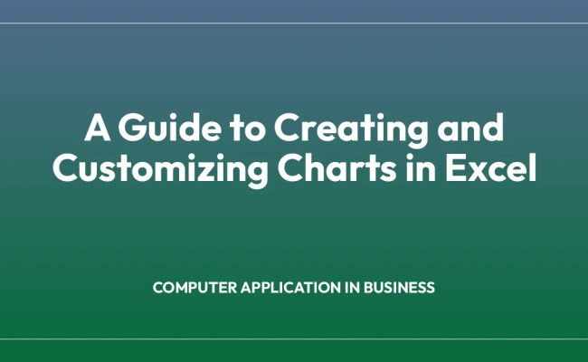 A Guide To Creating And Customizing Charts In Excel » Gender Studies