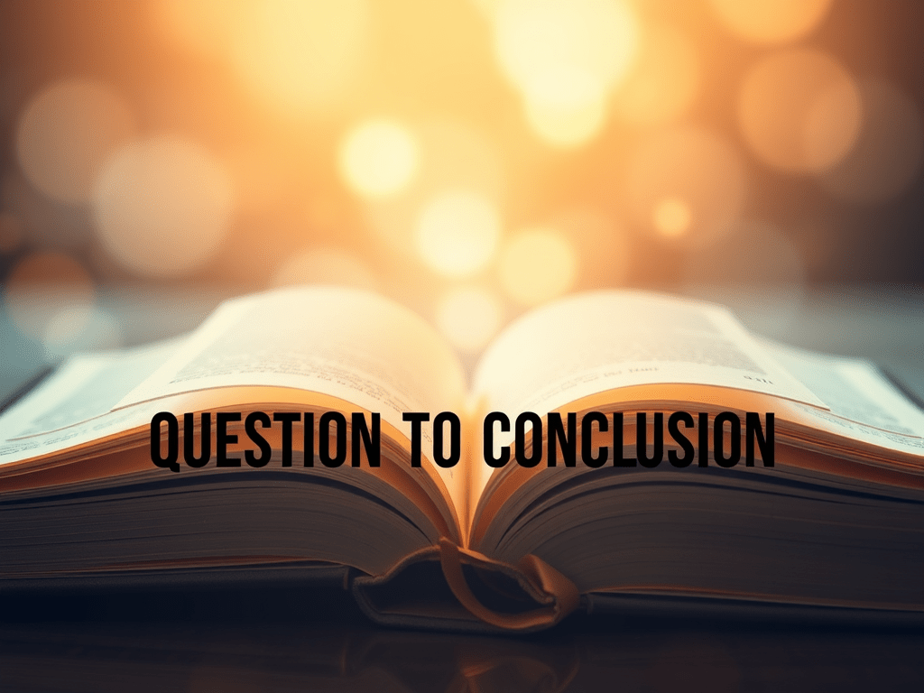 [Video] Question to Conclusion