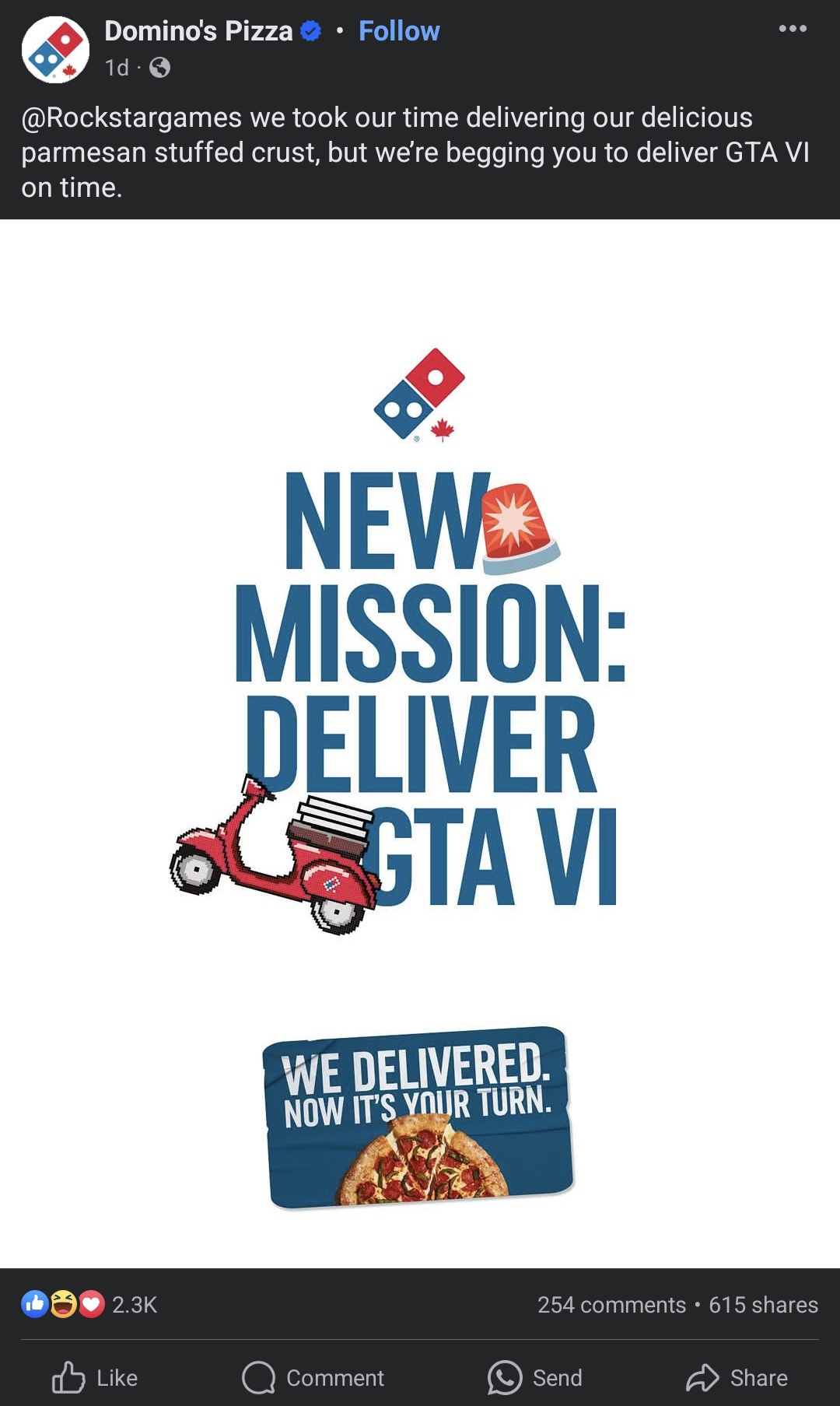 An Cdota De La Semana GTA VI Y Domino S Pizza Incendian Las Redes Domionos Pizza Gta 