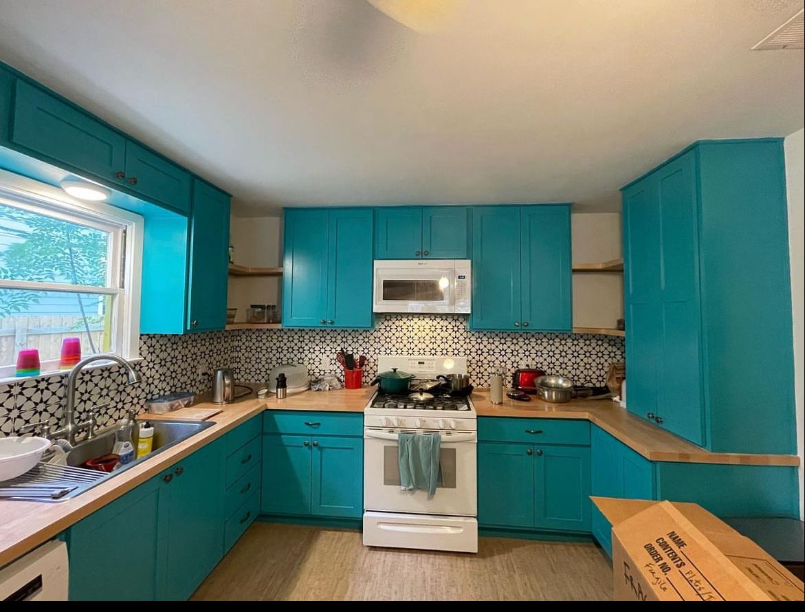 Kitchen remodeling, cabinets, backsplash, countertop, faucets, sink and flooring