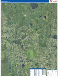 Lake County FL Wall Maps MapSales Lake Fl 