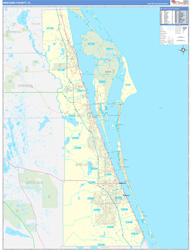 Brevard County FL Wall Maps MapSales Brevard Fl 