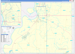 Buchanan County MO Wall Maps Mapsales.