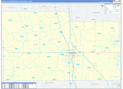 Fargo North Dakota Wall Maps MapSales Fargo Nd 