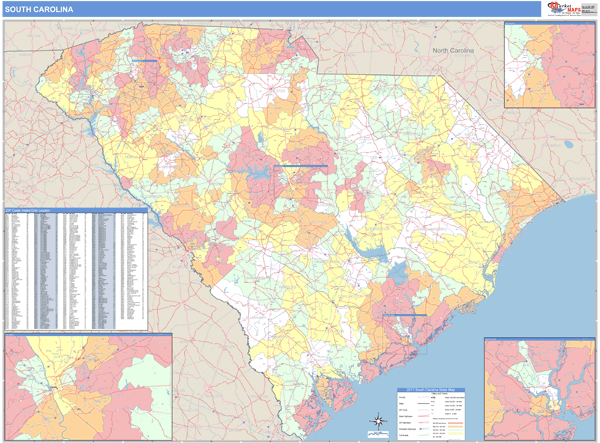 Zip Code Maps South Carolina Sc 