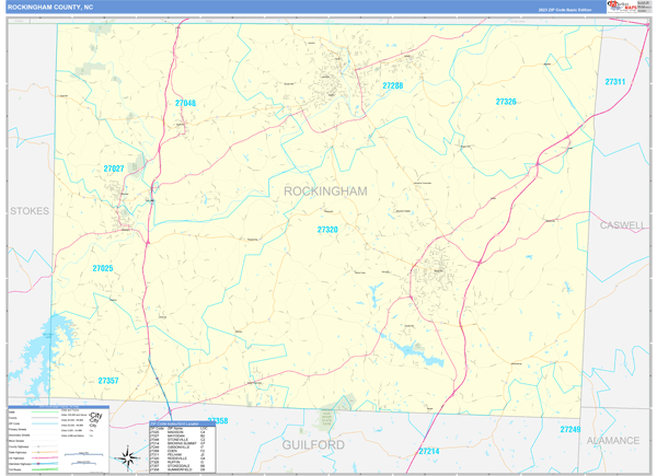 Maps Of Rockingham County North Carolina Marketmaps Com Nc.