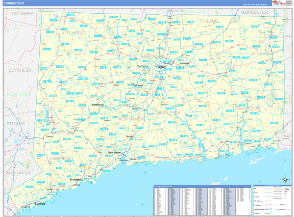 CT Zip Code Map Your Guide To Connecticut Locales Ct 
