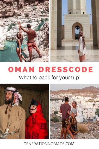 When visiting Oman, it is important be aware of the Oman dress code, and respect the traditions of the country. Here is how to pack for your trip to Oman. Know what to wear when going swimming in Wadis, visit mosques, or taking a road trip trough the mountains in Oman. Travel Oman while being considerate of the local customs and way of dressing, to make your trip pleasant for you as a tourist.