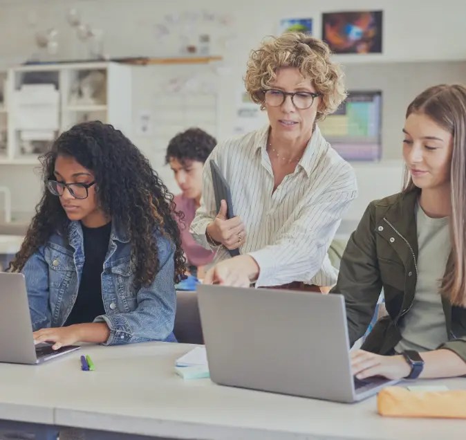 teaching using tech with students