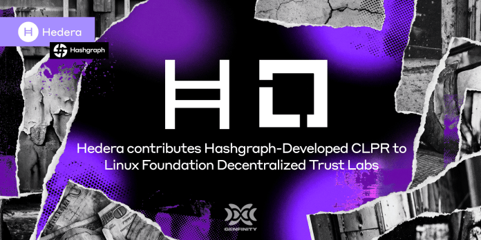 Hedera Contributes Bridgeless CLPR Protocol to Linux Foundation Decentralized Trust as New Lab