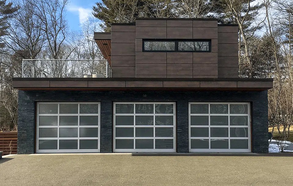 CHI Full View aluminum and glass garage door