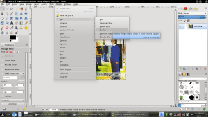 gimp tutorial blur imej dengan