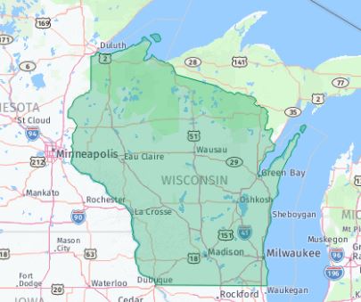 Wis Zip Codes Wisconsin Code Map.