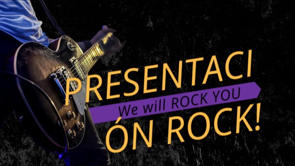 Rock Presentation Genially