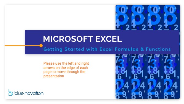 Getting Started With Excel Formulas Functions