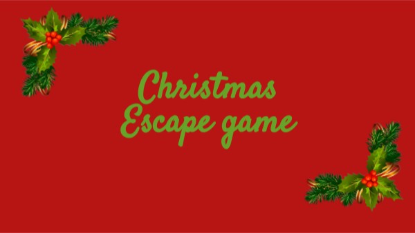 Christmas Escape Game Genially