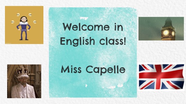 Welcome In English Class Genially