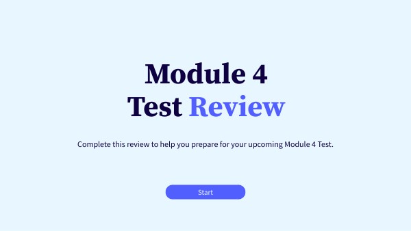 Module 4 Test Review Genially
