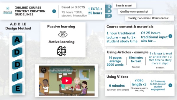 Course Content Creation Guidelines
