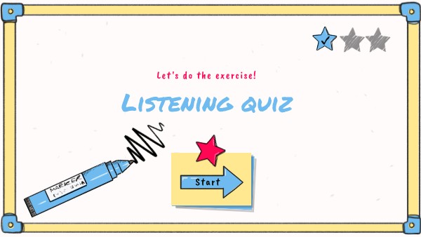 Listening Quiz Genially