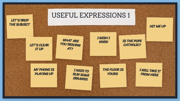 Useful Expressions 1