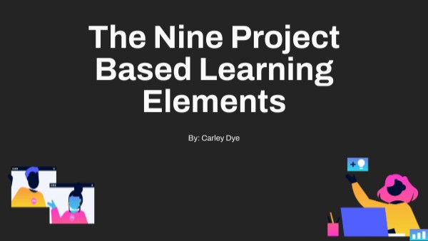 Nine Elements Of Project Based Learning Genially