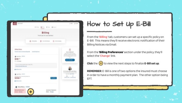 Billing E Bill Set Up