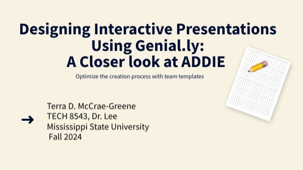 Designing Interactive Presentations Using Genial Ly Genially