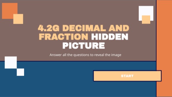 4.2g decimal and fraction hidden picture