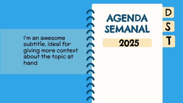 Agenda Semanal Genially