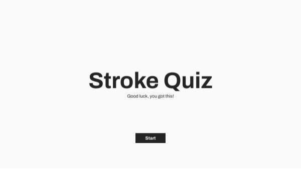 Stroke Quiz Genially