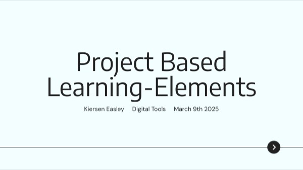 Project Based Learning Elements Genially