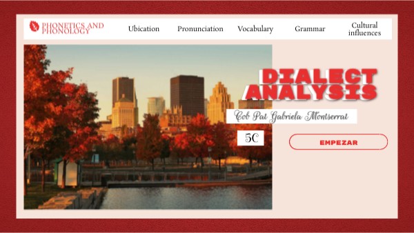 Dialect Analysis Genially