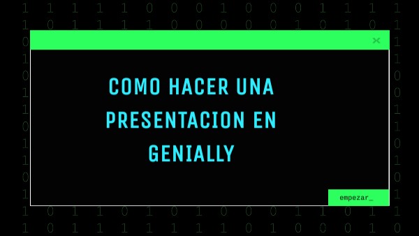 Como Hacer Una Presentacion En Genially Genially