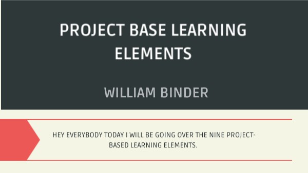 Project Base Learning Elements Genially