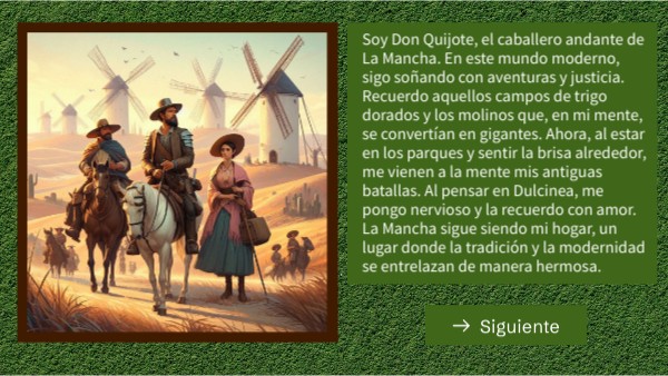 Presentacion Interactiva De Don Quijote Genially