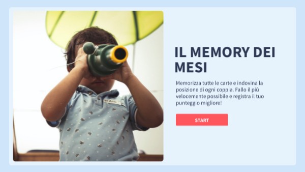 Il Memory Dei Mesi Genially