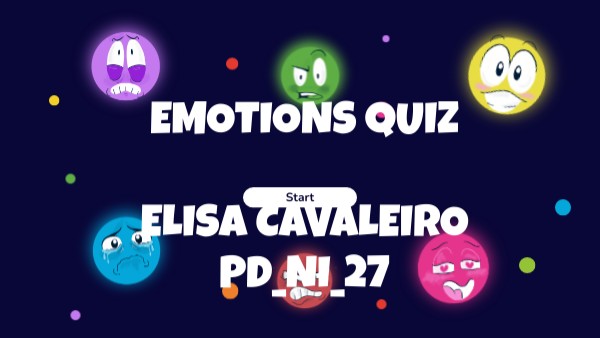 Emotions Quiz Elisa Cavaleiro Pd Ni 27 Genially