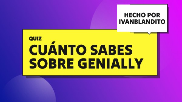 Quiz Genially Genially