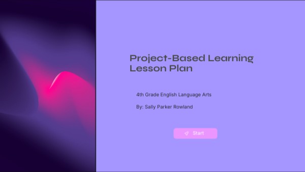 Project Based Learning Lesson Plan Genially
