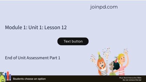 Module 1 Unit 1 Lesson 12 Genially