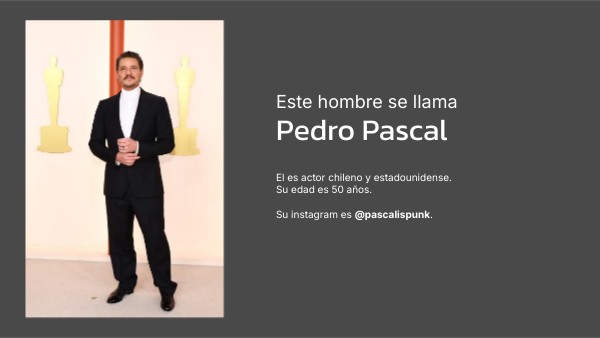 Pedro Pascal Genially