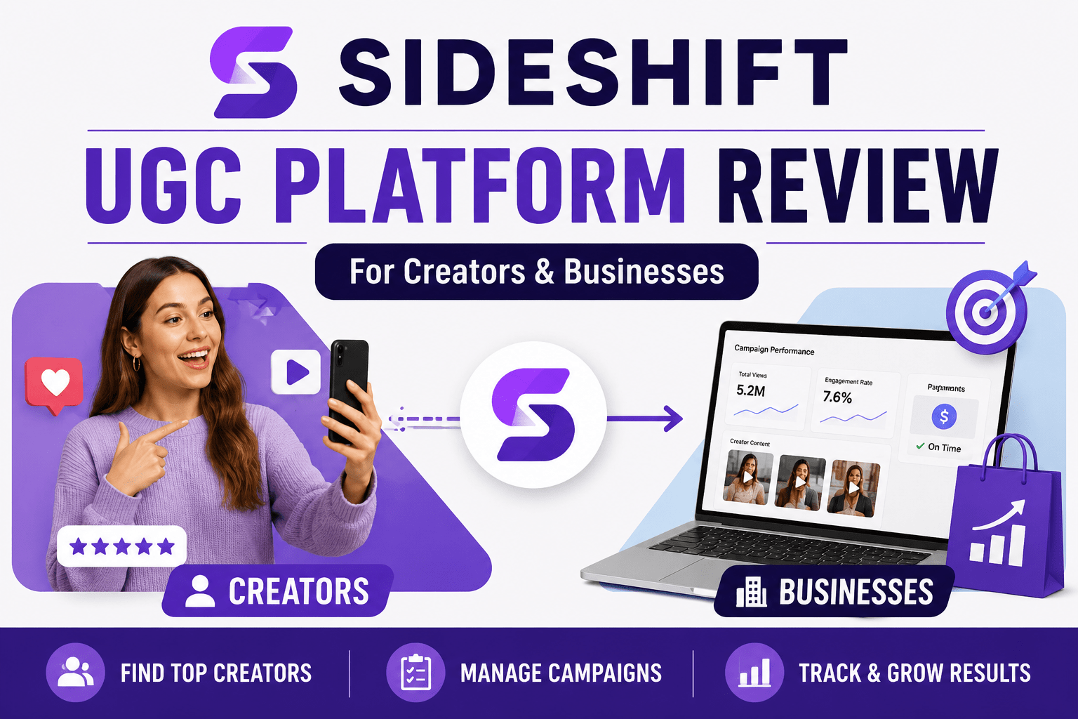 SideShift UGC platform review for creators and businesses