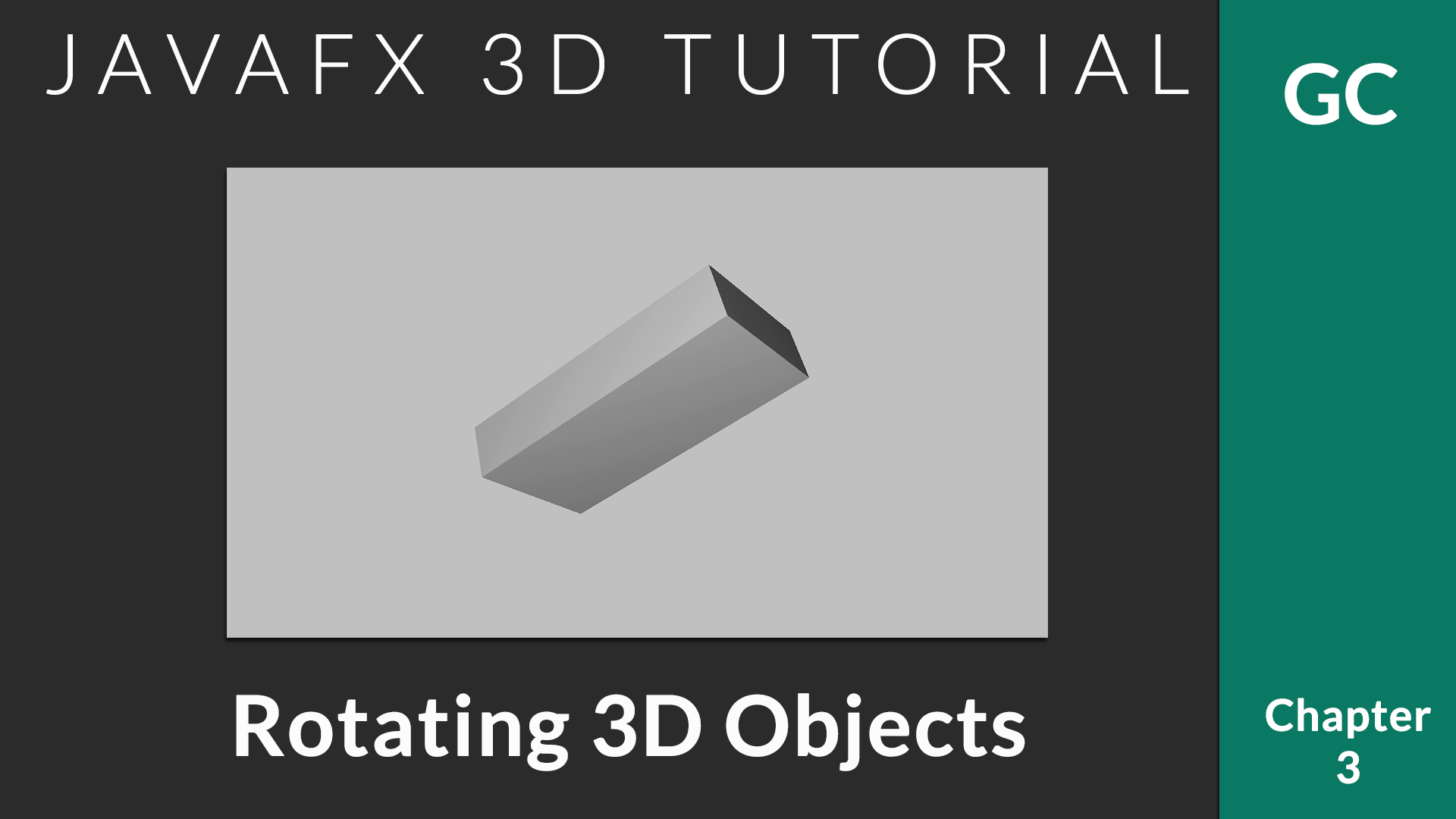 JavaFX 3D Tutorial #3 – 3D Object Transform (Rotation) with Keyboard Input