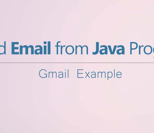 Send email from Java application using Java Mail API