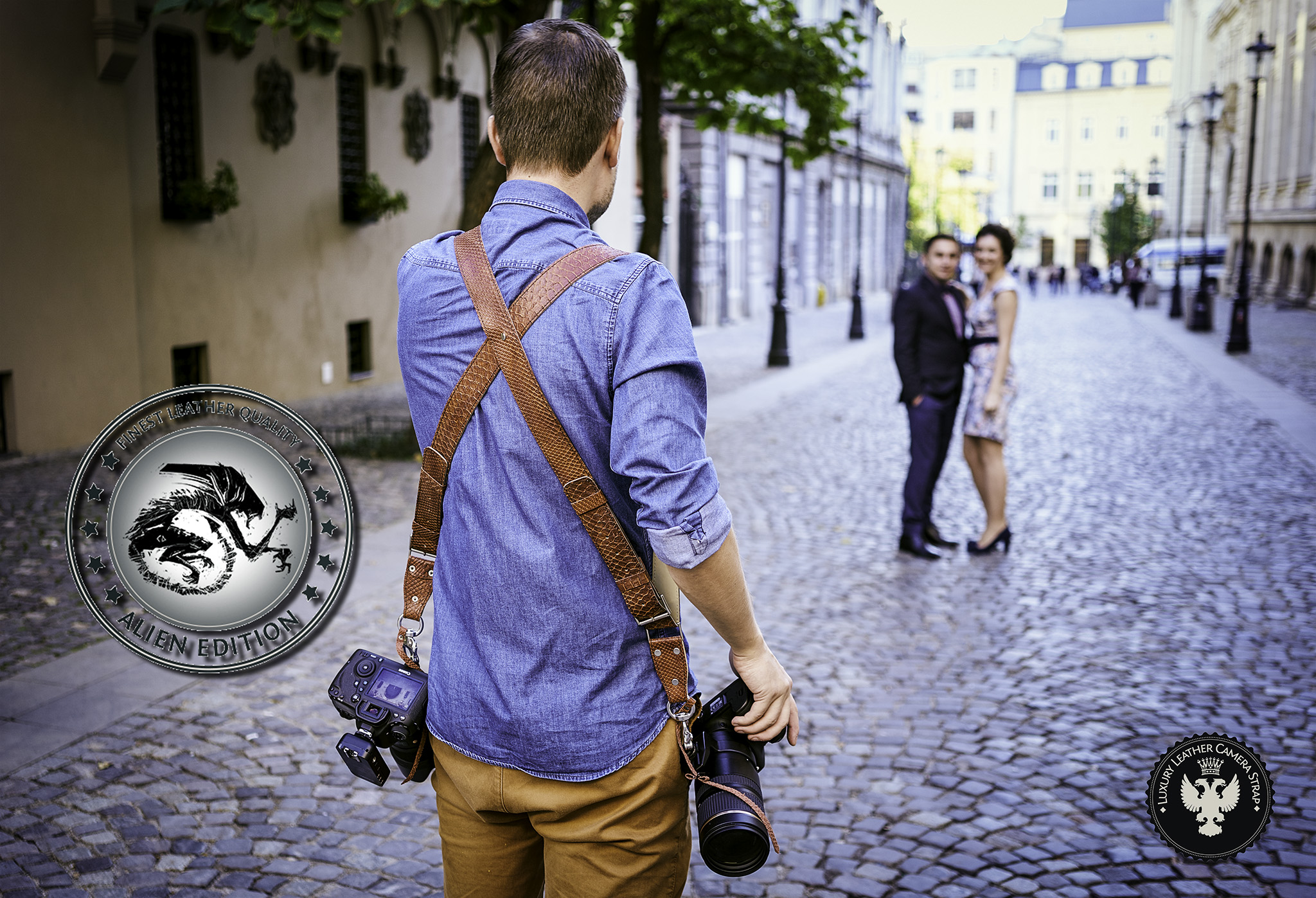 alien leather camera straps