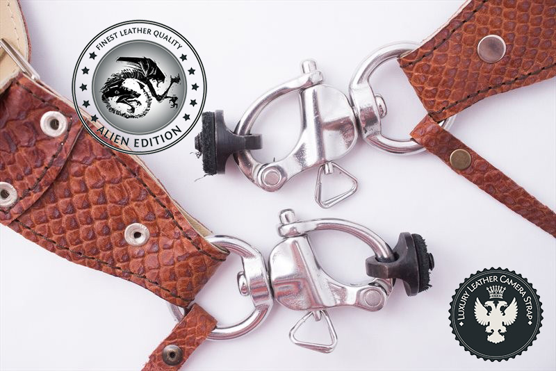 alien leather camera straps