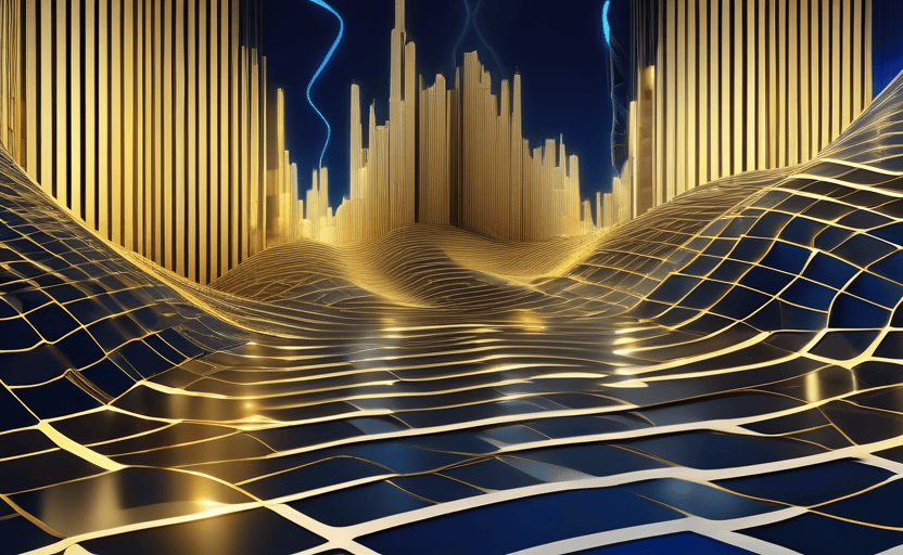 three glowing model cores over data waves Qwen open models